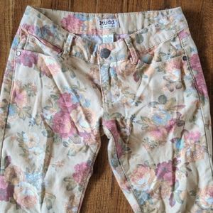 Flower Print Mudd Jeans Size 5